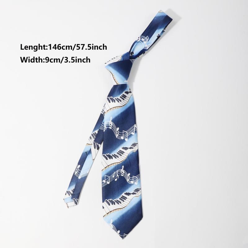 Men's Violin Piano Music Party Fun Tie
