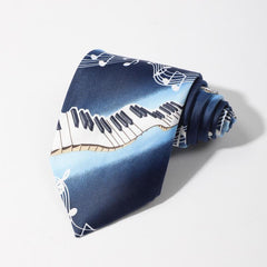 Men's Violin Piano Music Party Fun Tie