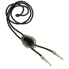 Men's Gemstone Tie Western Cowboy Shirt Accessory