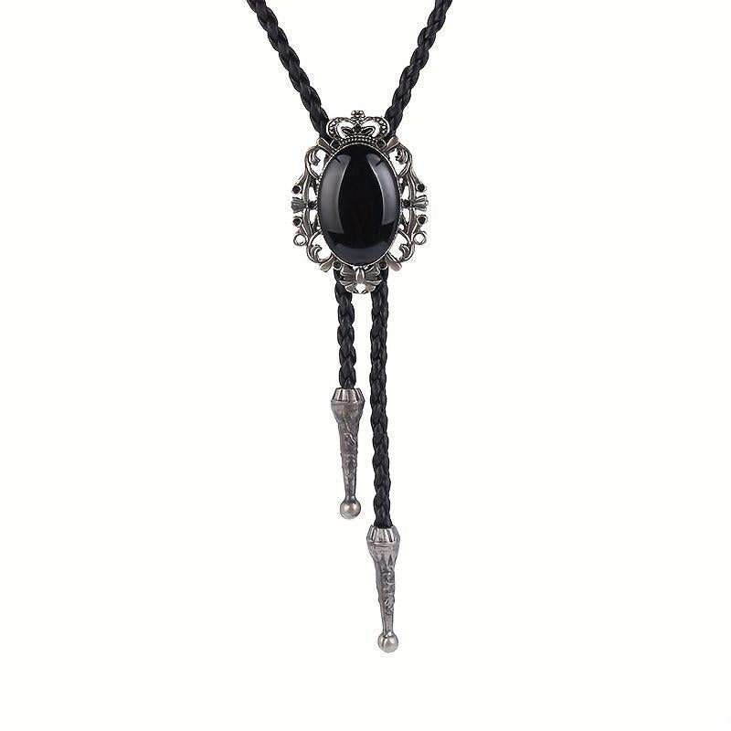 Men's Gemstone Tie Western Cowboy Shirt Accessory