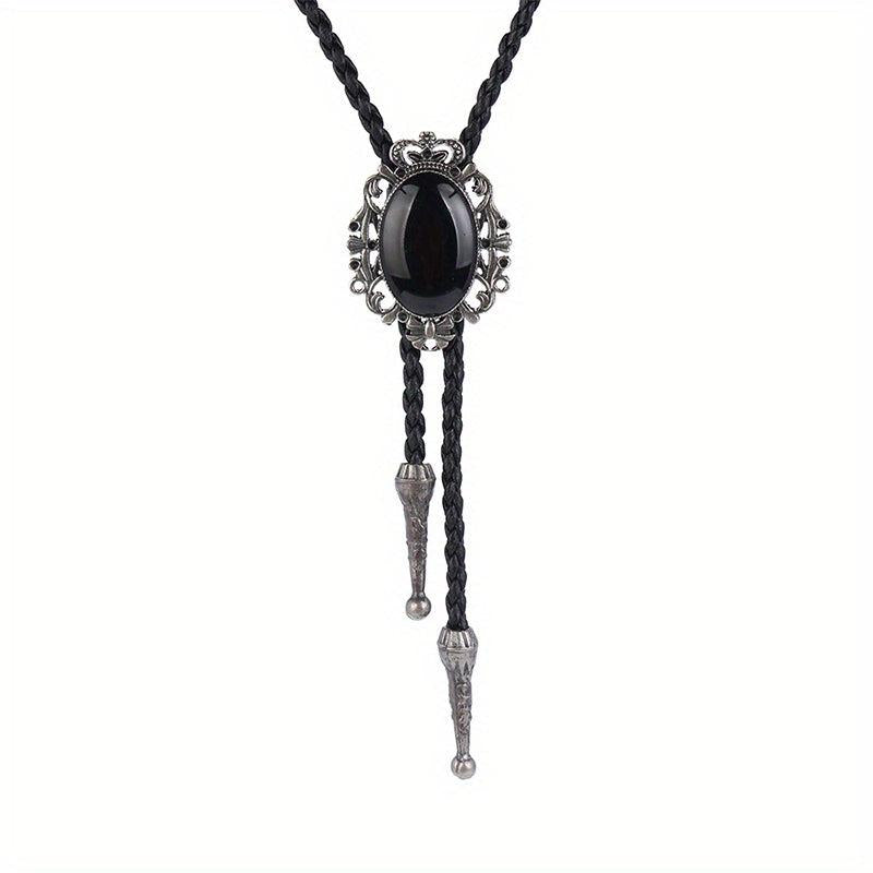 Men's Gemstone Tie Western Cowboy Shirt Accessory