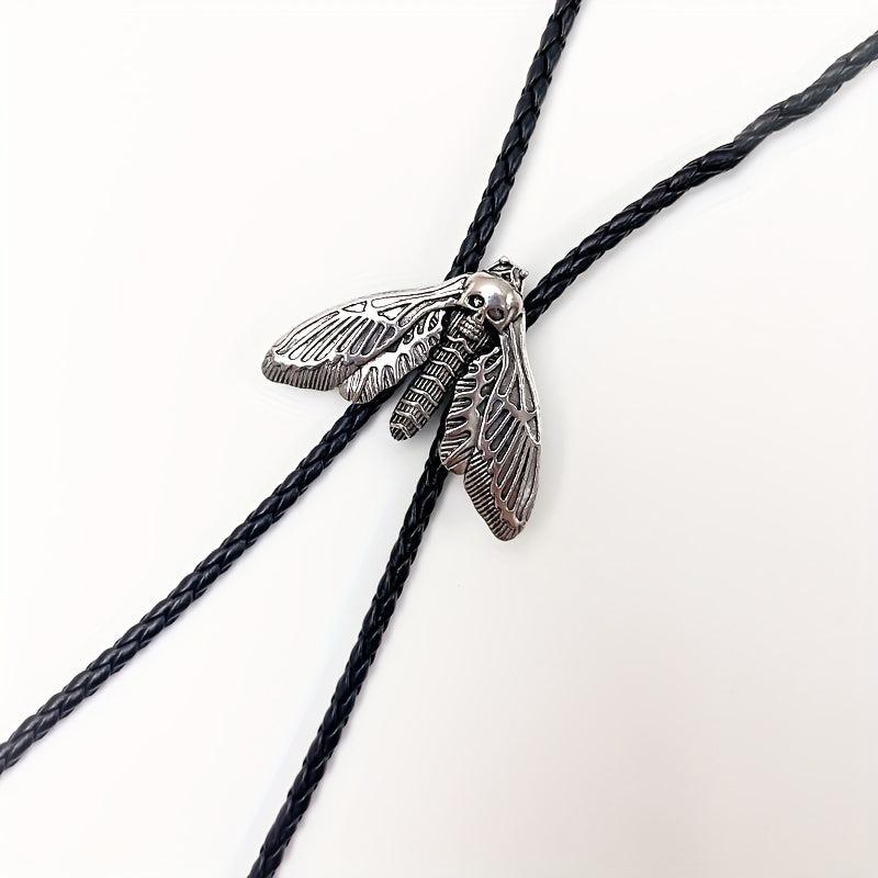 Men's Moth Buckle Tie Retro Western Cowboy Shirt Accessories