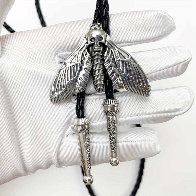 Men's Moth Buckle Tie Retro Western Cowboy Shirt Accessories