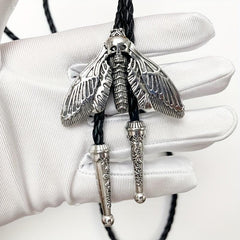 Men's Moth Buckle Tie Retro Western Cowboy Shirt Accessories