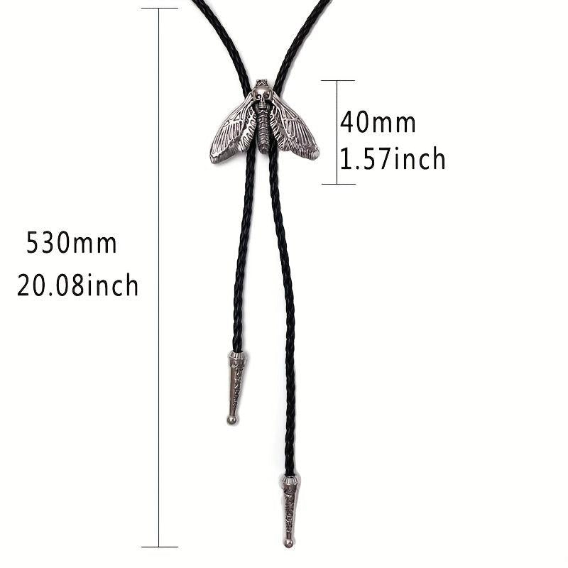 Men's Moth Buckle Tie Retro Western Cowboy Shirt Accessories