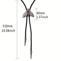 Men's Moth Buckle Tie Retro Western Cowboy Shirt Accessories
