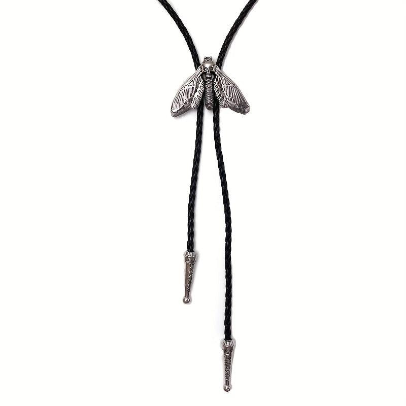 Men's Moth Buckle Tie Retro Western Cowboy Shirt Accessories