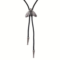 Men's Moth Buckle Tie Retro Western Cowboy Shirt Accessories