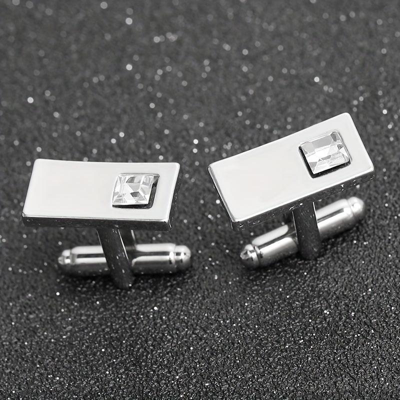 CZ Cufflinks Shirt Cufflinks Wedding Suit Accessories