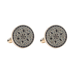 Men's Classic Round Cufflinks - Wedding Business Accessories