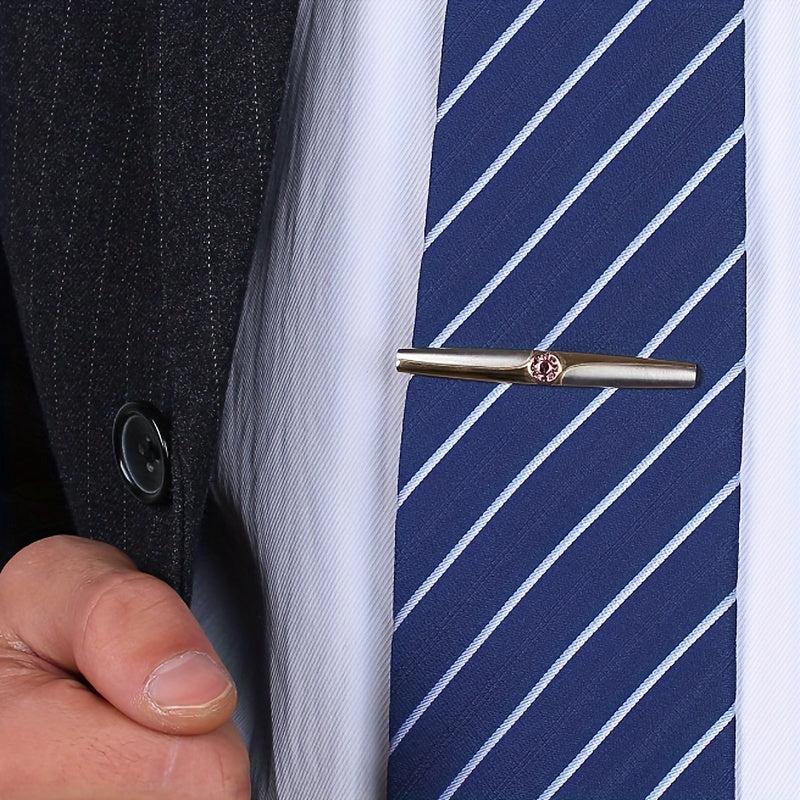 Men's Rhinestone Tie Clip Business Shirt Accessory