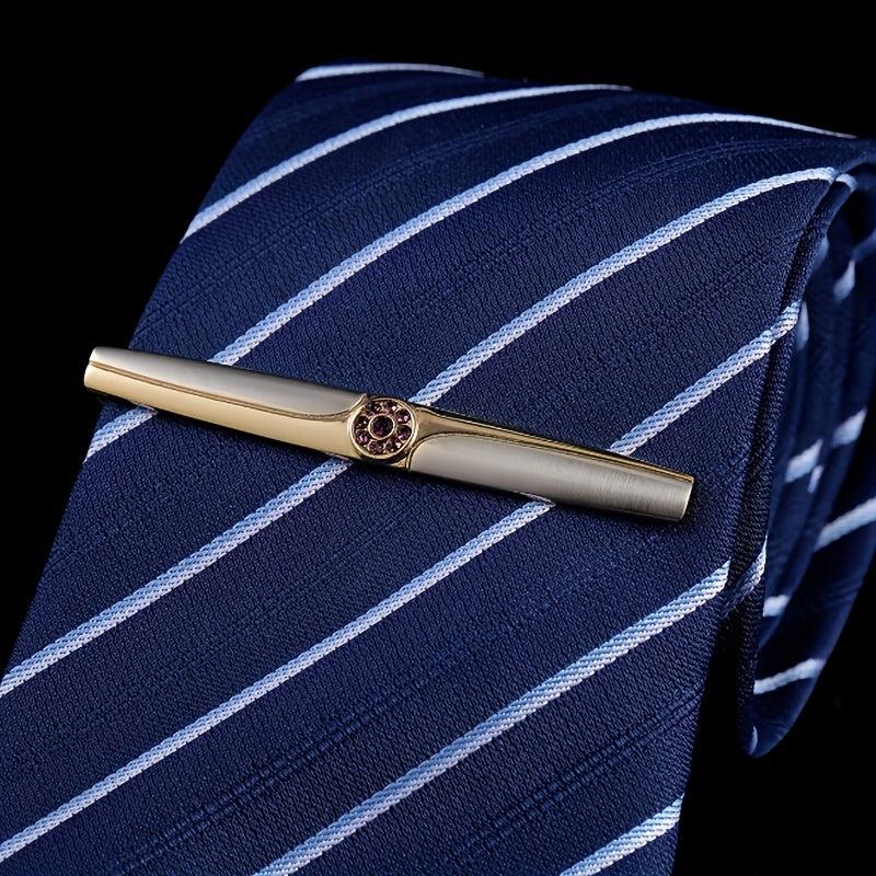 Men's Rhinestone Tie Clip Business Shirt Accessory