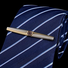 Men's Rhinestone Tie Clip Business Shirt Accessory