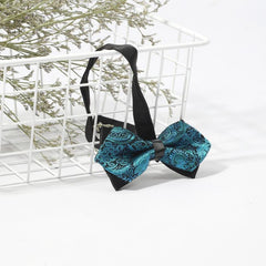Men's Double Layer Paisley Flower Bow Tie