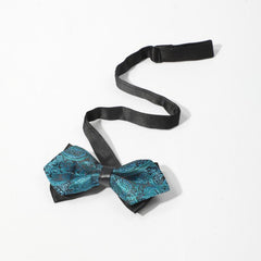 Men's Double Layer Paisley Flower Bow Tie
