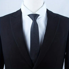 Polyester Solid Navy Necktie for Men