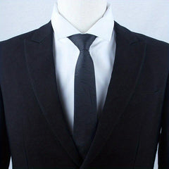 Polyester Solid Navy Necktie for Men