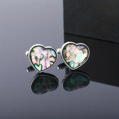 Alloy Cufflinks Gradient Shell Metal Studs For Men