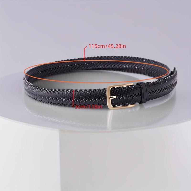 Men's Braided Belt for Pants Jeans
