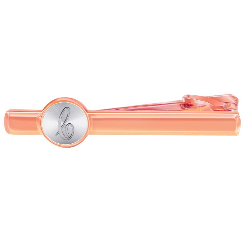 Business Casual Letter Print Copper Tie Clip Gift For Men