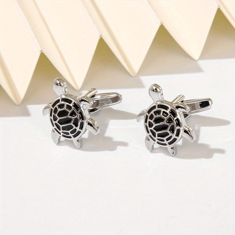 Turtle Colored Paint Cufflinks Business Shirt Cuff Nails