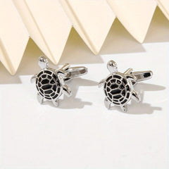 Turtle Colored Paint Cufflinks Business Shirt Cuff Nails