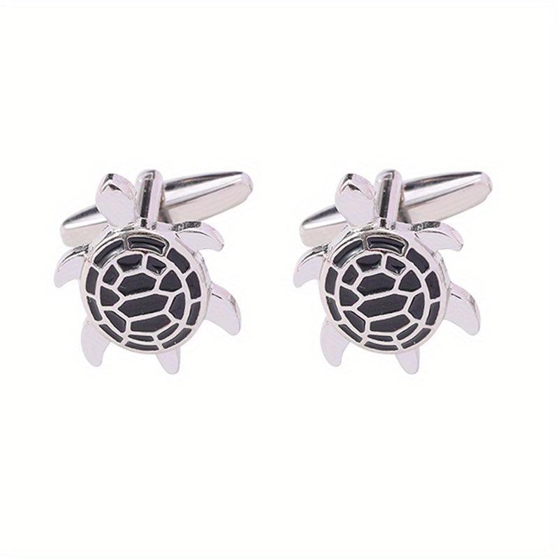 Colorful Turtle Cufflinks For Preppy Gift