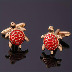 Colorful Turtle Cufflinks For Preppy Gift