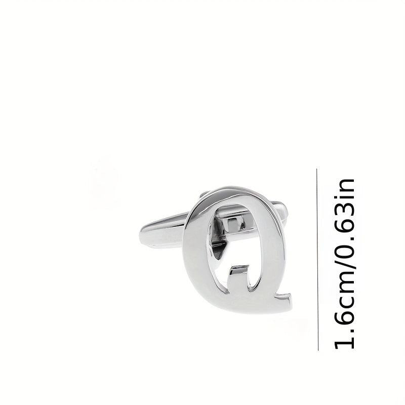 Men's French Button Q Cufflinks