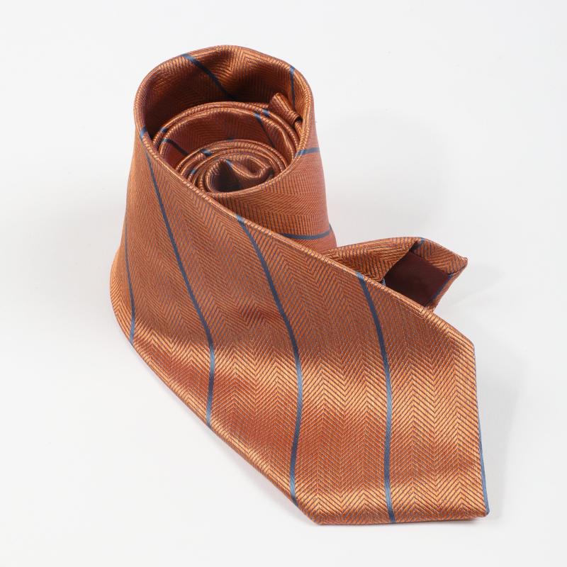 Casual Orange Diagonal Stripe Bright Tie