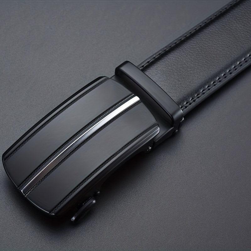 Men's Leather Business Belt Alloy Buckle Top Layer Leather