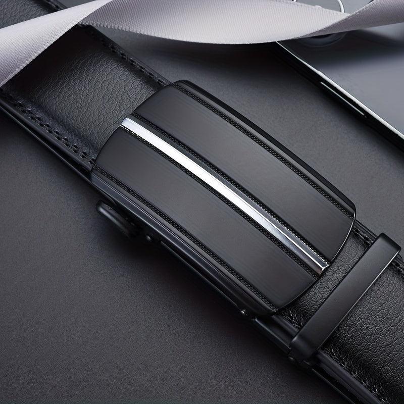 Men's Leather Business Belt Alloy Buckle Top Layer Leather