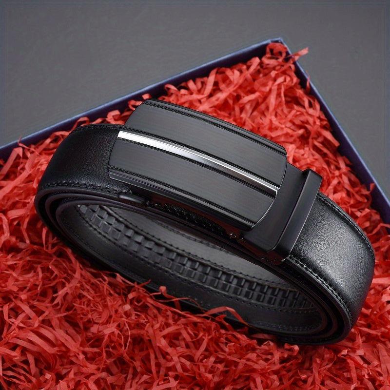 Men's Leather Business Belt Alloy Buckle Top Layer Leather