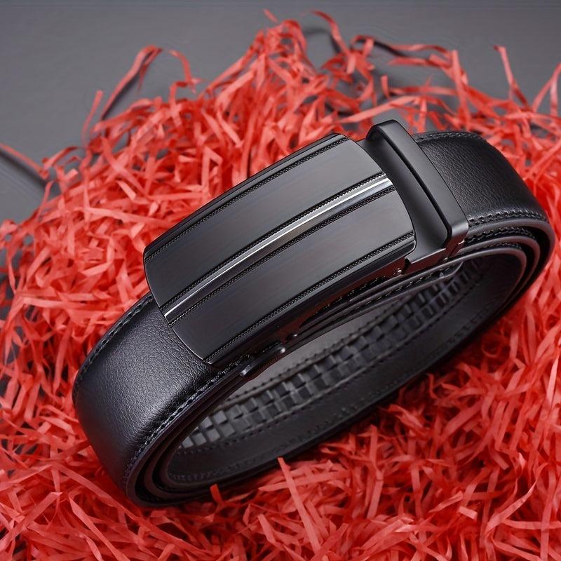 Men's Leather Business Belt Alloy Buckle Top Layer Leather