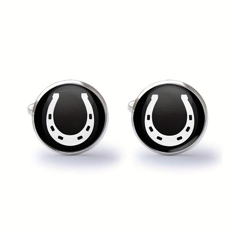 Equestrian Horse Shoe Cuff Links