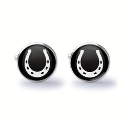 Equestrian Horse Shoe Cuff Links