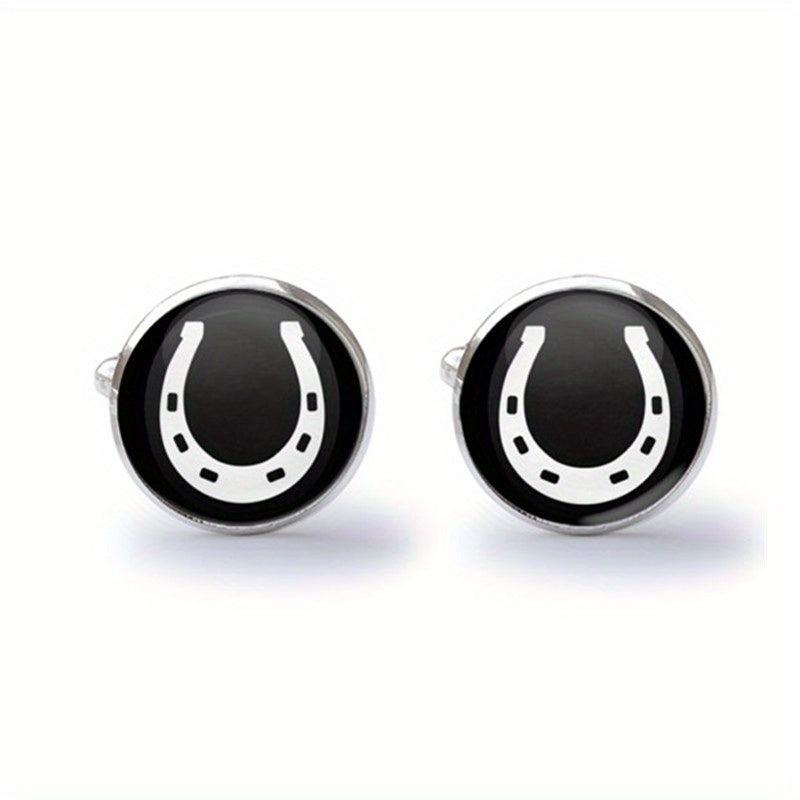 Equestrian Horse Shoe Cuff Links