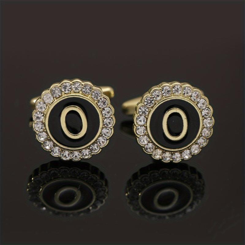 Alloy Button Cufflinks Rhinestone Wedding Suit Accessories