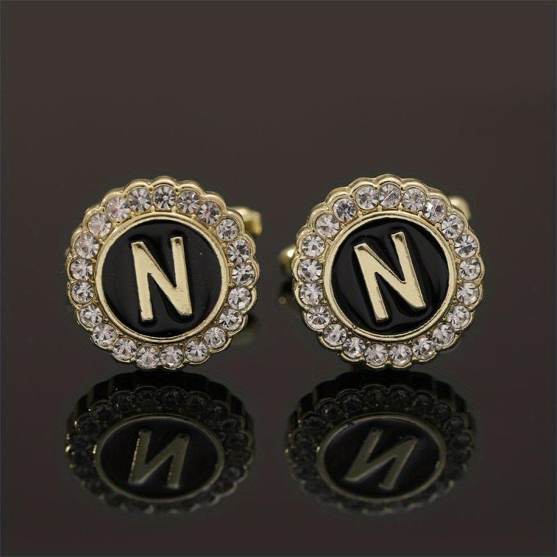 Alloy Button Cufflinks Rhinestone Wedding Suit Accessories