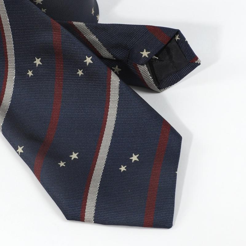 Men's Business Neckties Striped Small Star Print Tie Daily Accessories