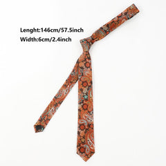 Men's Retro Floral Necktie - Business Ties