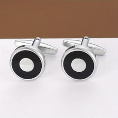 Romantic Round Cufflinks Business For Men