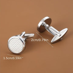 Romantic Round Cufflinks Business For Men