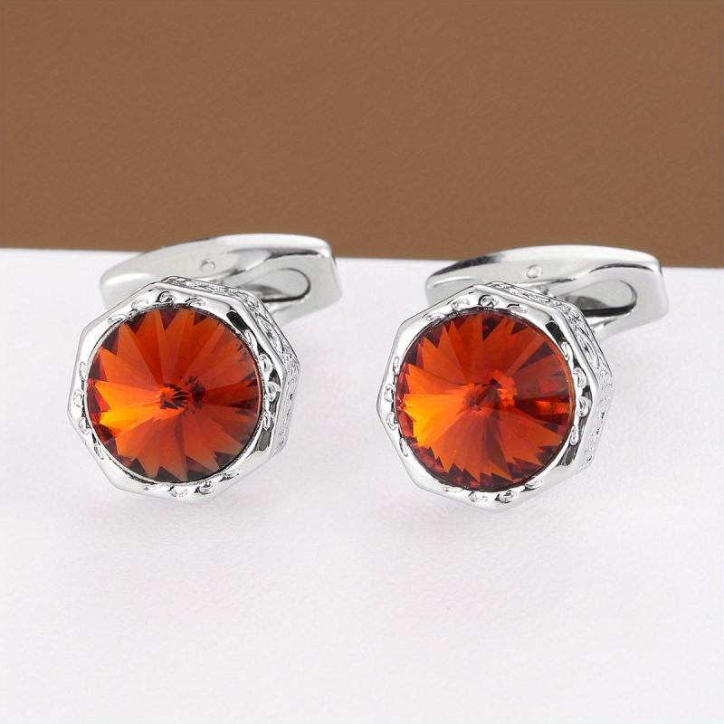 Round Cufflinks Business Classic Retro Cufflinks Suit Decoration