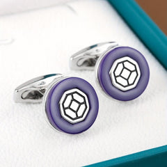 Round Cufflinks Business Classic Retro Cufflinks Suit Decoration