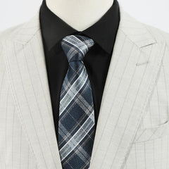 Men's Plaid Striped Ties Wedding Gift Classic Daily Neckties