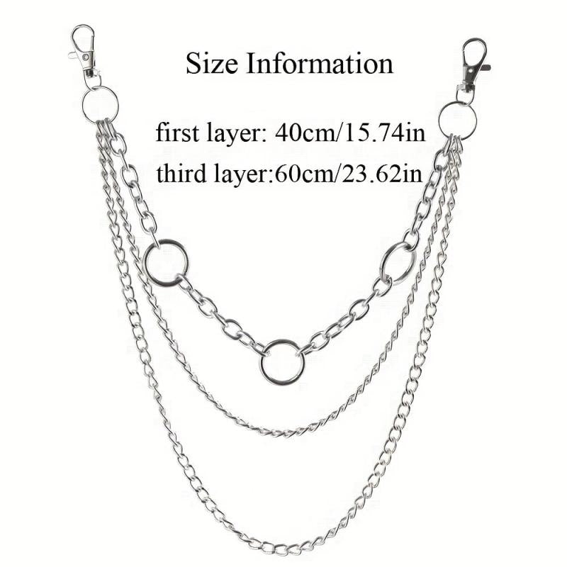 Metal Pants Chain Punk Retro Waist Chain For Men