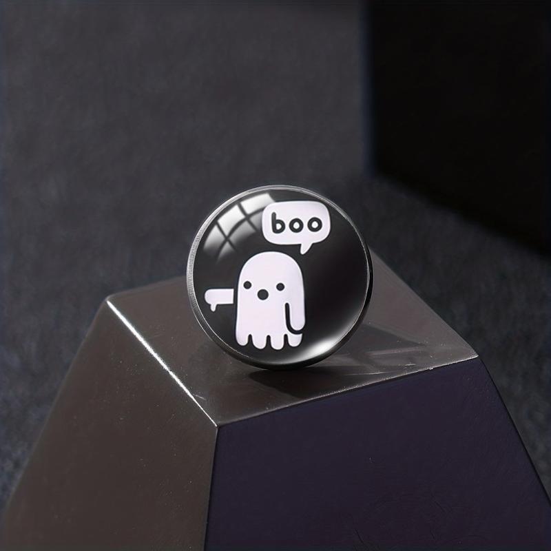 Set of 4 Button Brooches Collar Badges
