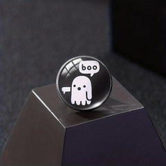 Set of 4 Button Brooches Collar Badges