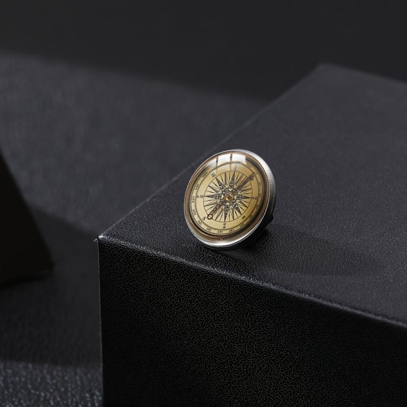 Compass Time Gem Buckle Shirt Suit Accessories